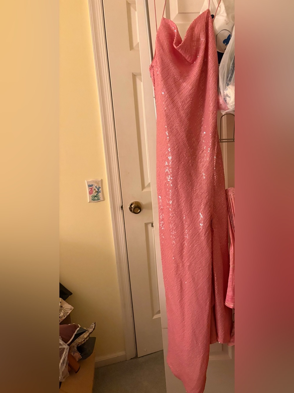 Pink Alice and Olivia sequin dress size 4